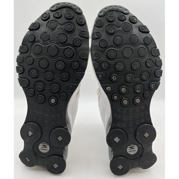 Nike Mens Size 11 Shox NZ Leather 378341-102 White Cool Grey Running Shoes - Picture 9 of 10